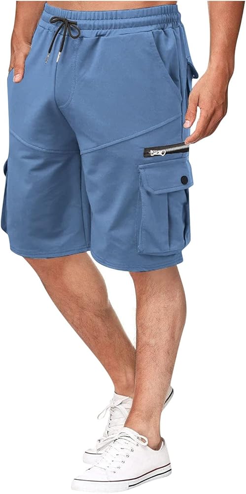 Men's Cargo Shorts Relaxed Fit Casual Work Shorts Outdoor Hiking Pants with Multi Pockets, S-4XL