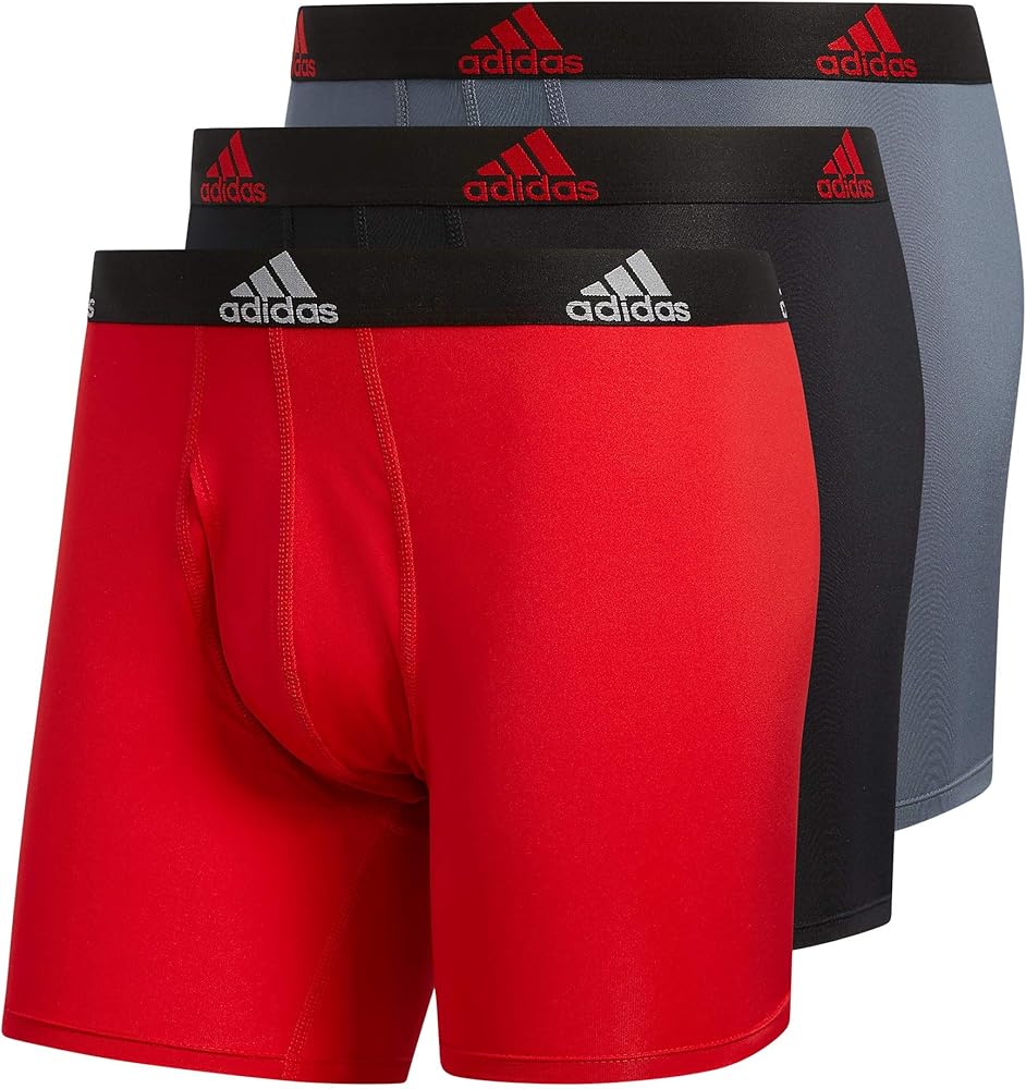 adidas Men's Performance Boxer Brief Underwear (3-Pack)