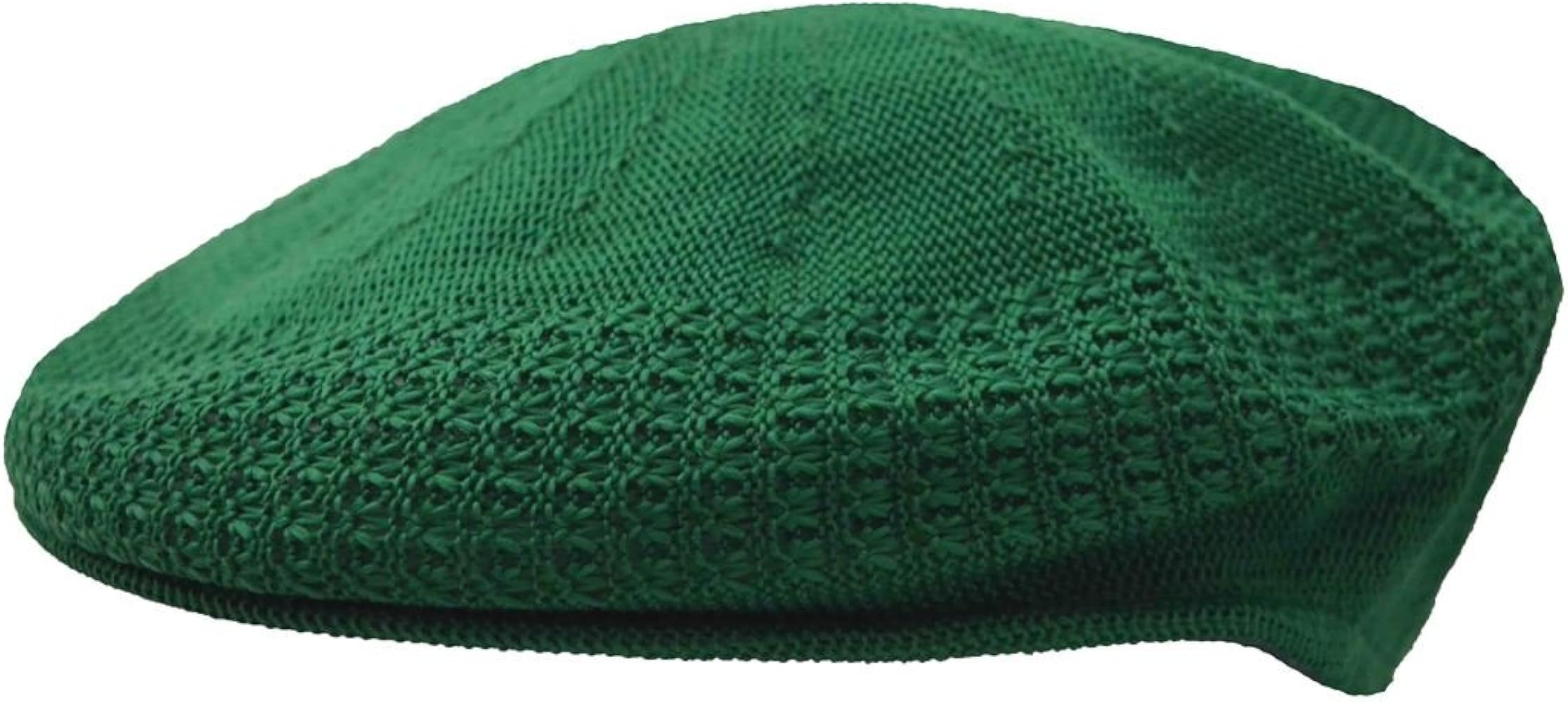 Nayt Men's Mesh Ivy Cabbie Cap Crochet Hat Kelly Green