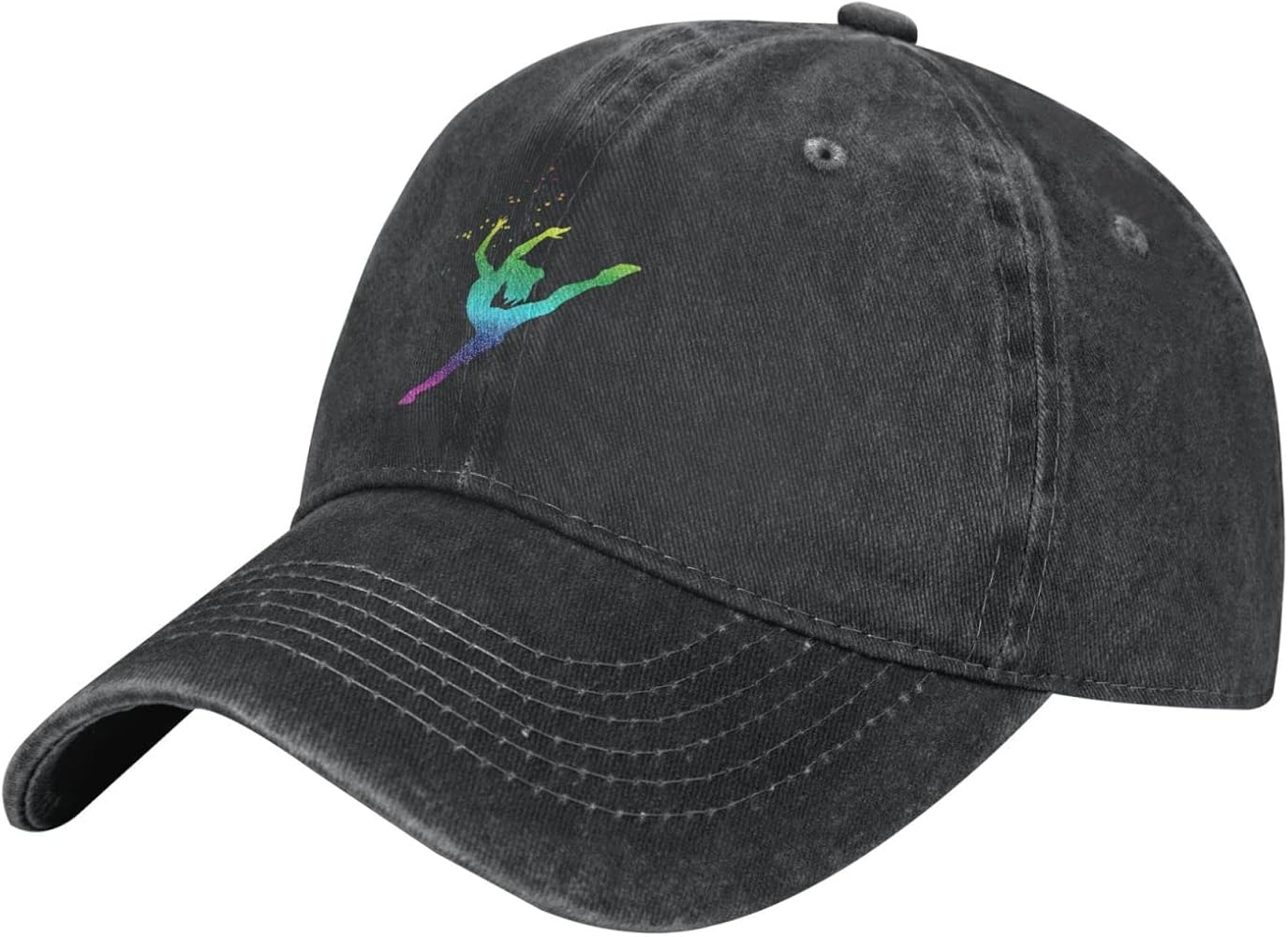 Cotton Baseball Cap Girls-Gymnastics-Gymnastics-Gift Dad Hat Adjustable Polo Trucker Unisex Style Headwear Black