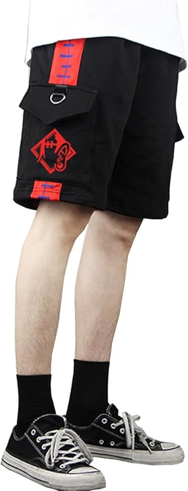 Anime Jujutsu Kaisen Cargo Shorts Athletic Workout Shorts Summer Outdoor Hiking Running Shorts for Men Women