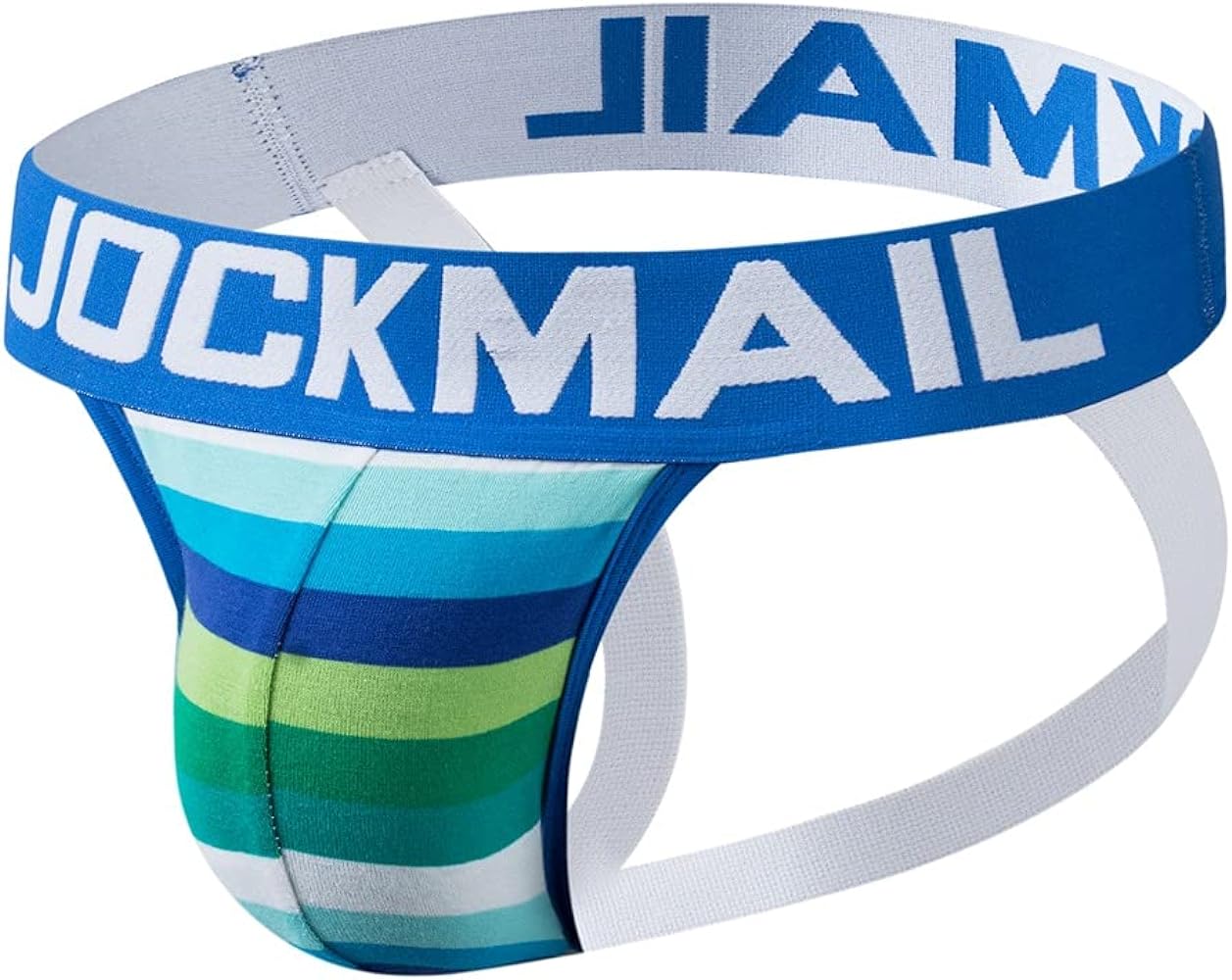 JOCKMAIL Mens Briefs Jock Strap Athletic Supporter Rainbow Cotton Men Sport Underwear Jockstrap for Gym Sport