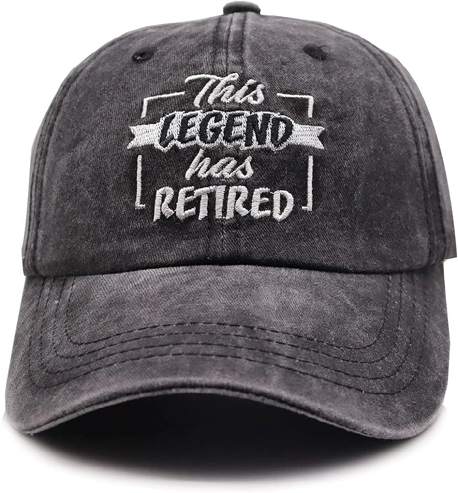 Funny Retirement Gifts for Men and Women, This Legend Has Retired Baseball Cap