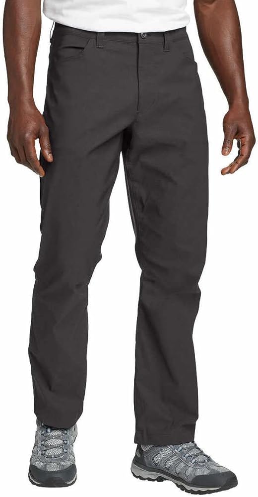 Eddie Bauer Tech Pant for Men Two Way Stretched Fabric Cargo Pocket Casual Work - Gray 38x32, Dark Smoke, 38W x 32L