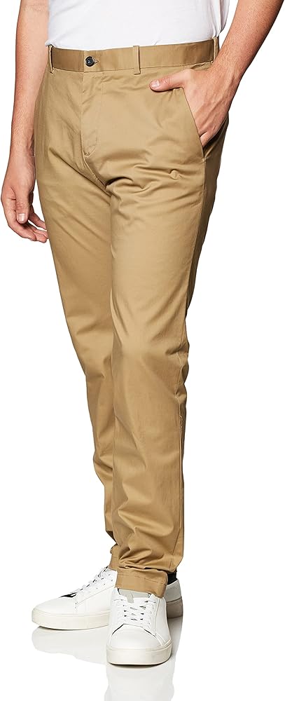 Perry Ellis Men's Slim Fit Solid Stretch Chino Pant